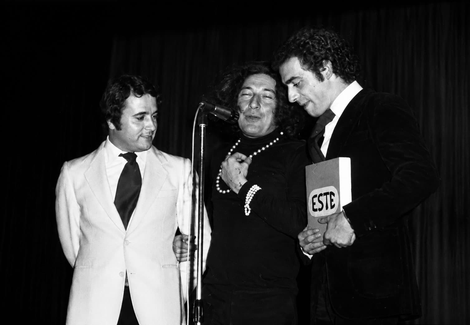 Ángel Rodal en un acto público, años en Madrid