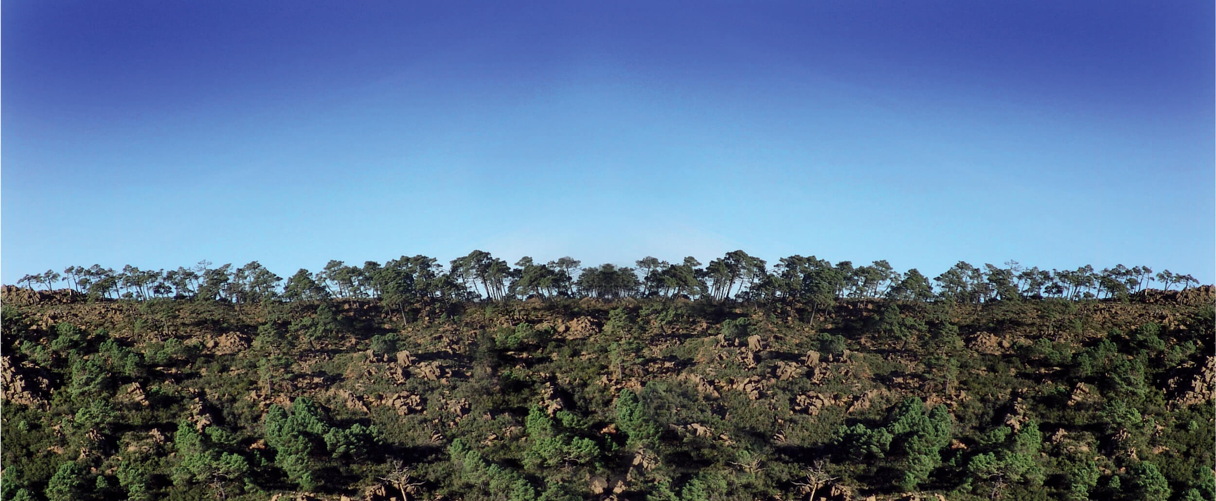 Panorámica de Sierra Bermeja con costa al fondo, Estepona
